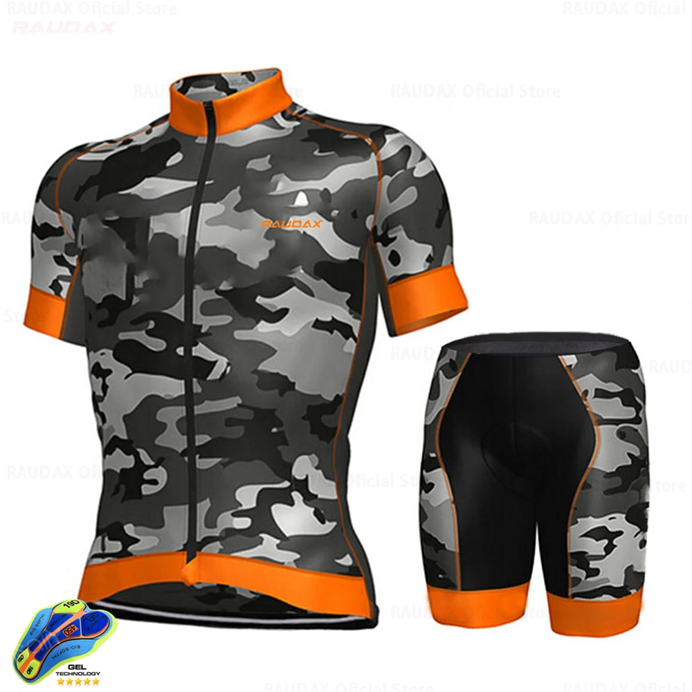 Рубашка для велосипедистов RAUDAX 2021 Pro Team Bike Kit MTB Clothing Men Mountain Wear Clothes Maillot Ropa Ciclismo Triathlon.