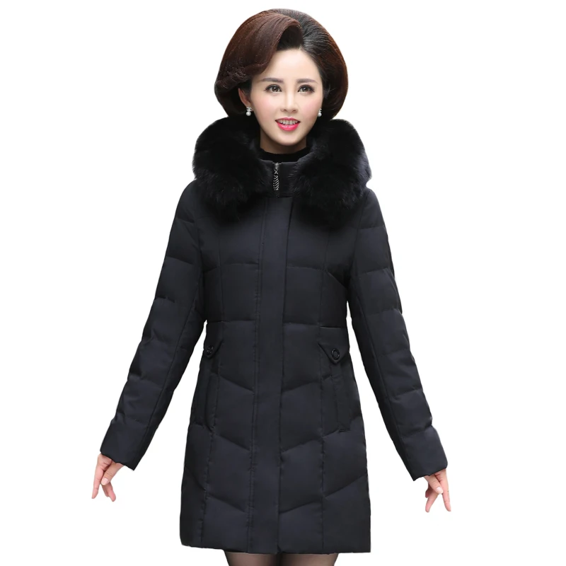 Женская куртка с воротником из натурального Лисьего меха зимние пальто 70% белый