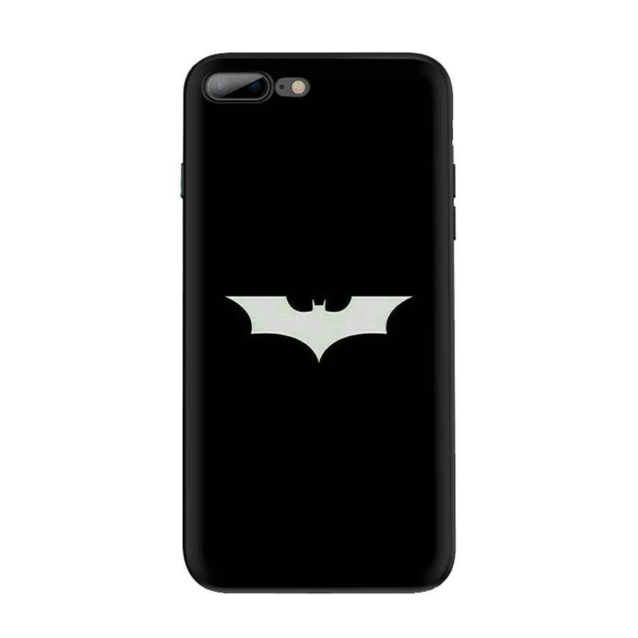 Чехол для мобильного телефона из ТПУ для iPhone 5 5S 6 6s 7 8 Plus X XR XS Max Shell с логотипом Marvel Бэтмен