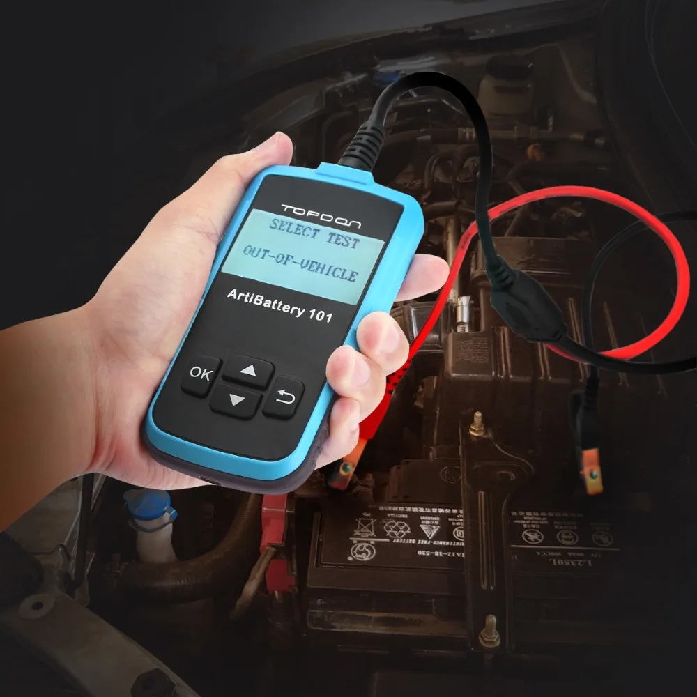 TOPDON ArtiBattery 101 автоматический тестер для батареи анализатор 16 В постоянного тока 12