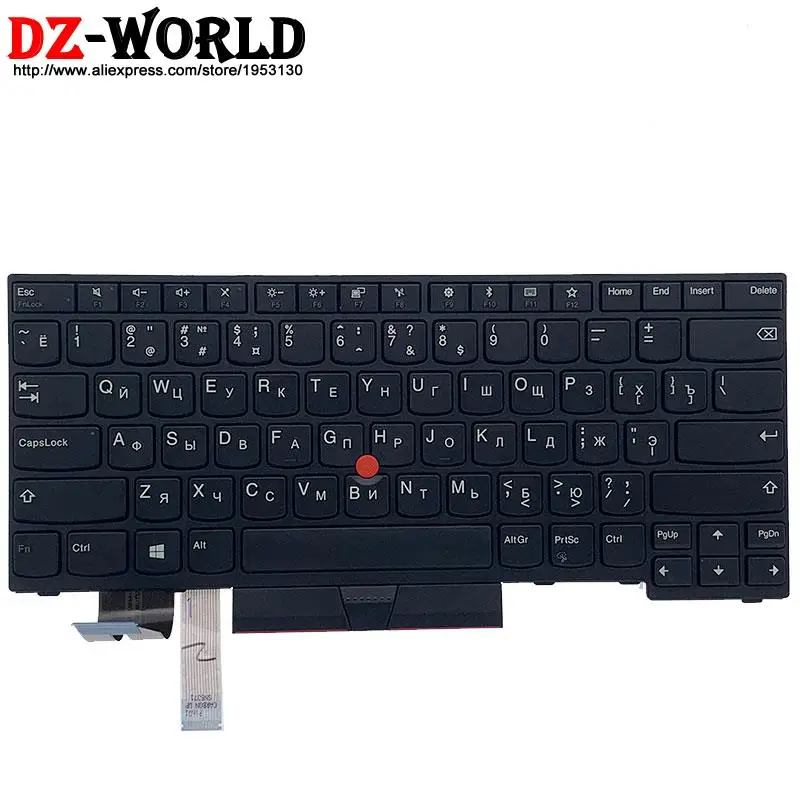 Новая Оригинальная русская клавиатура с подсветкой для Thinkpad E480 E490 T480S L480 T490 T495 L380