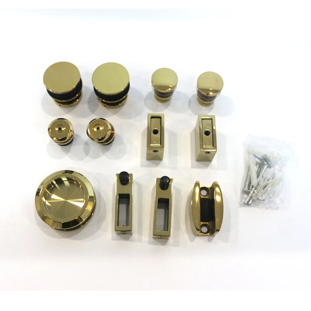 

Stainless steel heavy duty fancy rose color sliding door barn door roller glass door hanging wheel