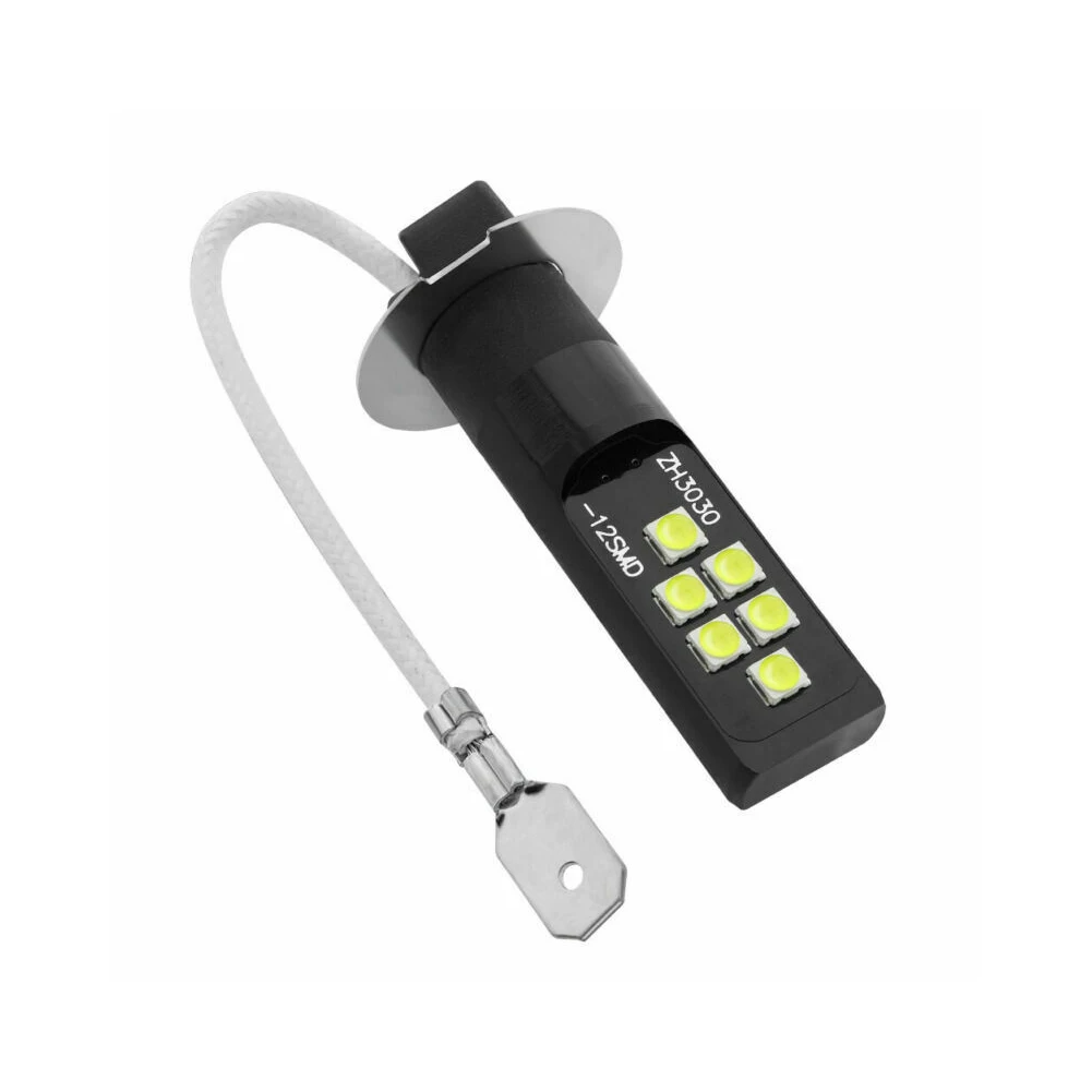 

New Hot 2 Pcs LED Fog Light Bulb Lights H3 Universal Fog Light High Bright LED Bulb Car Accessories Wholesale Quick Delivery