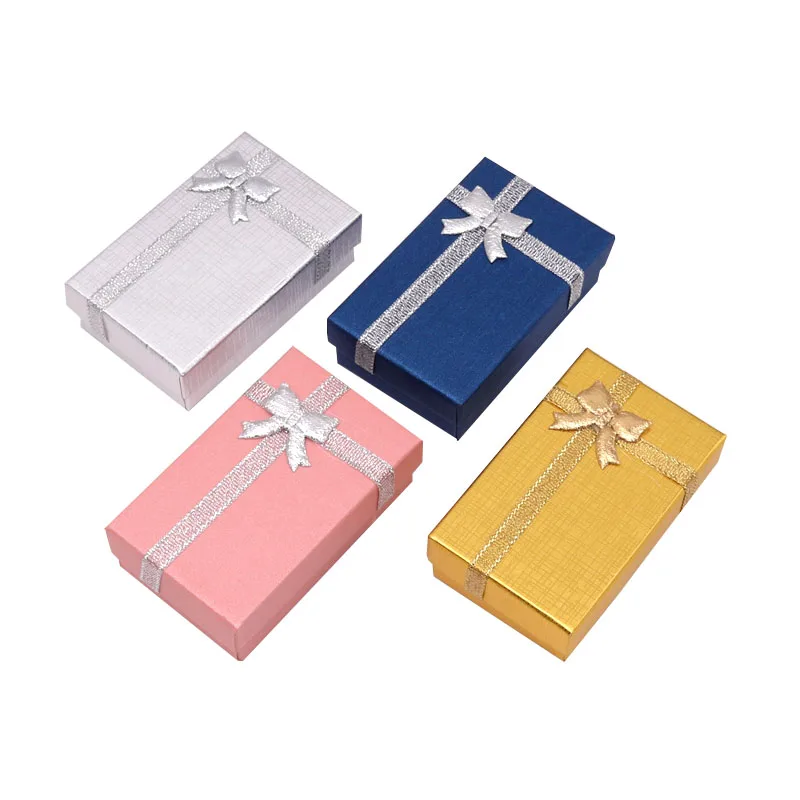 96pcs Silver Packaging Ring Box Jewelry Boxes Accessory Storage Gift 5x8cm Red Display Organizer Container |