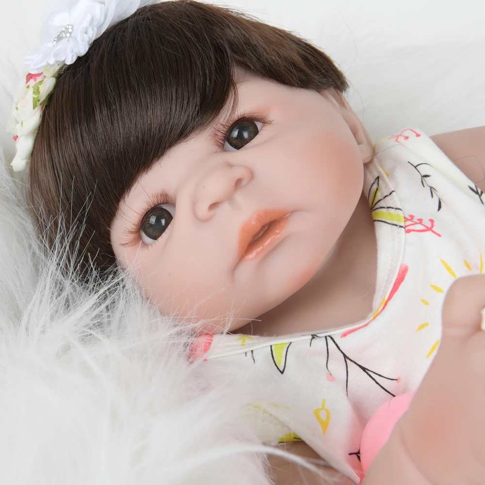 Реалистичные куклы Bebe Reborn мягкие полностью виниловые силиконовые 22 дюйма