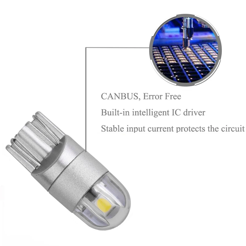 2X T10 3030SMD LED Error Free Eyebrow Eyelid Light Bulb For Chevrolet Cruze Aveo Captiva Lacetti Sail Sonic Camaro | Автомобили и