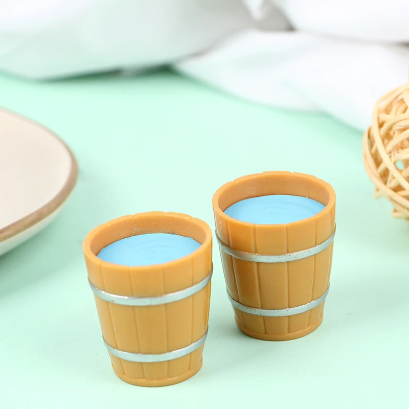 

Dollhouse Miniatures Simulation Wooden Barrel Furniture Doll Houses Accessories dom dla lalek akcesoria