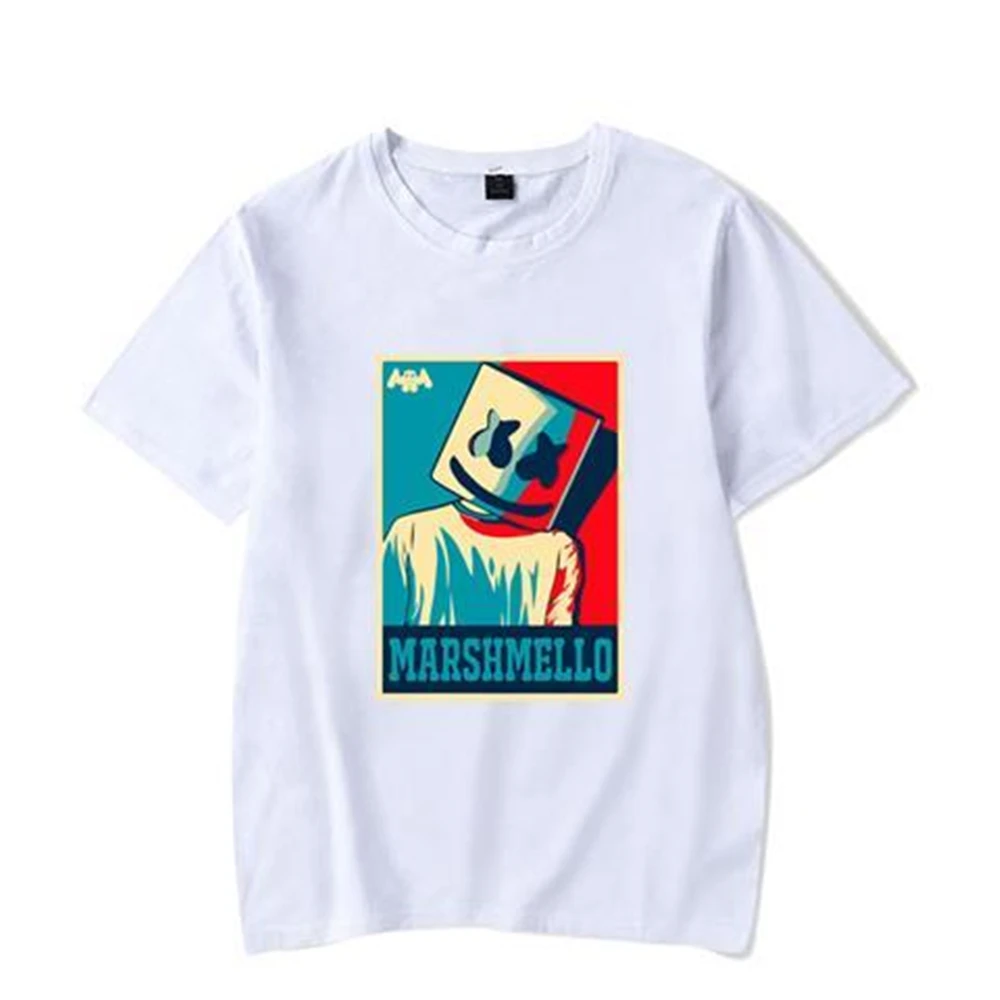 Marshmello футболка с круглым воротником и коротким рукавом электро акустическая