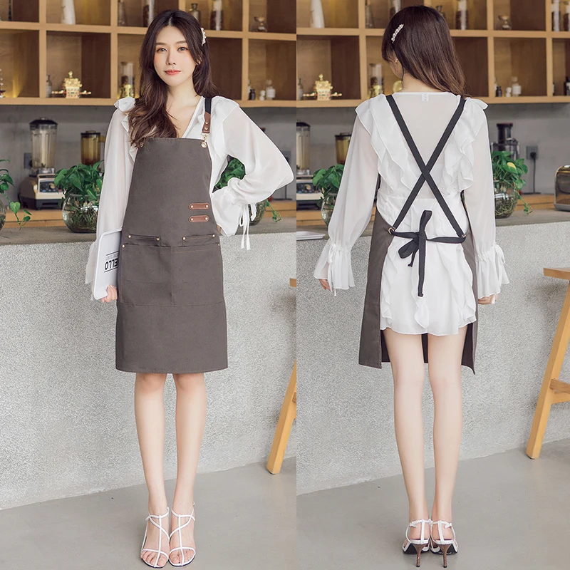 

Canvas apron custom logo printing customized waist home