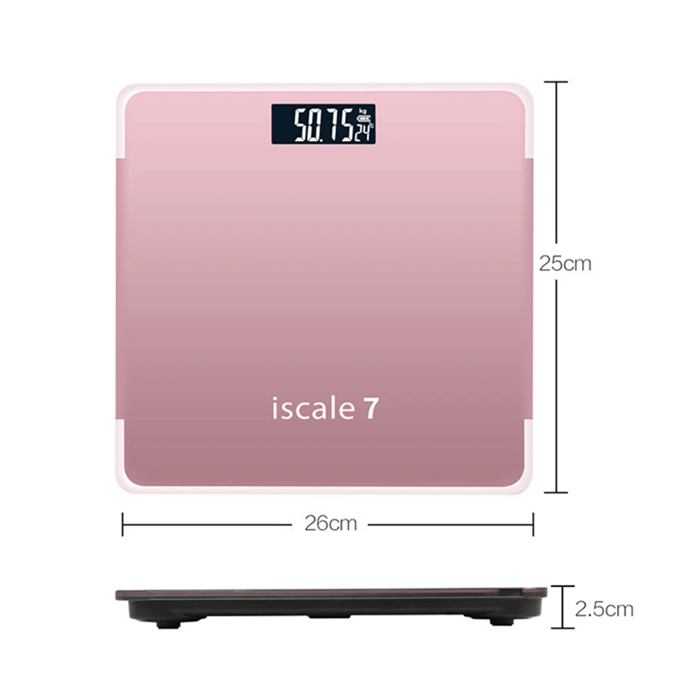 

180kg Accurate Electronic Weight Tempered Glass Home Bathroom Floor Body Scale Electronic Smart Balance Body Household Bathrooms