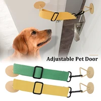 adjustable dog door straps and stops convenient simple cat door for pet