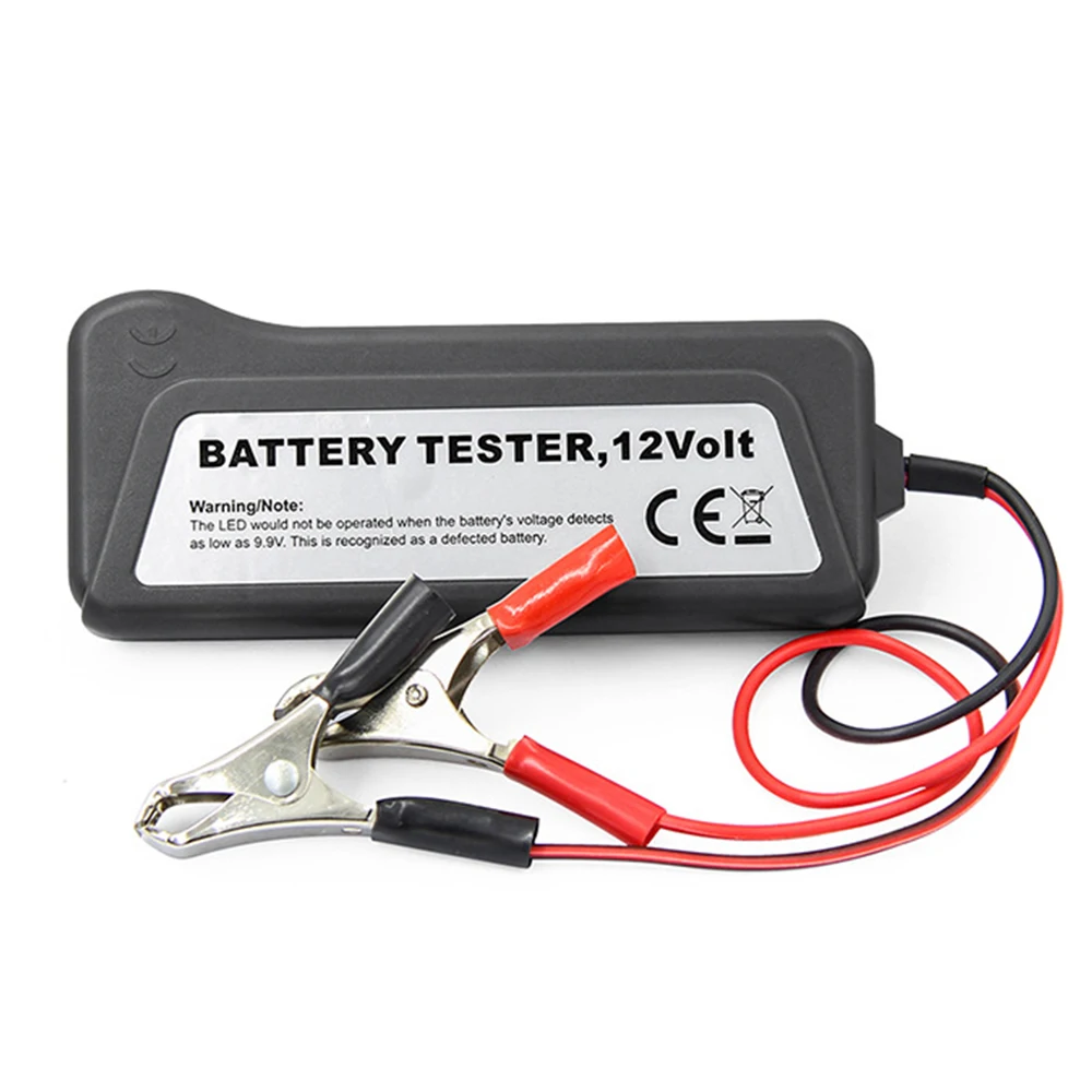 12V Цифровой Батарея Генератор тестер с 6 светодиодный свет Дисплей Автомобильная