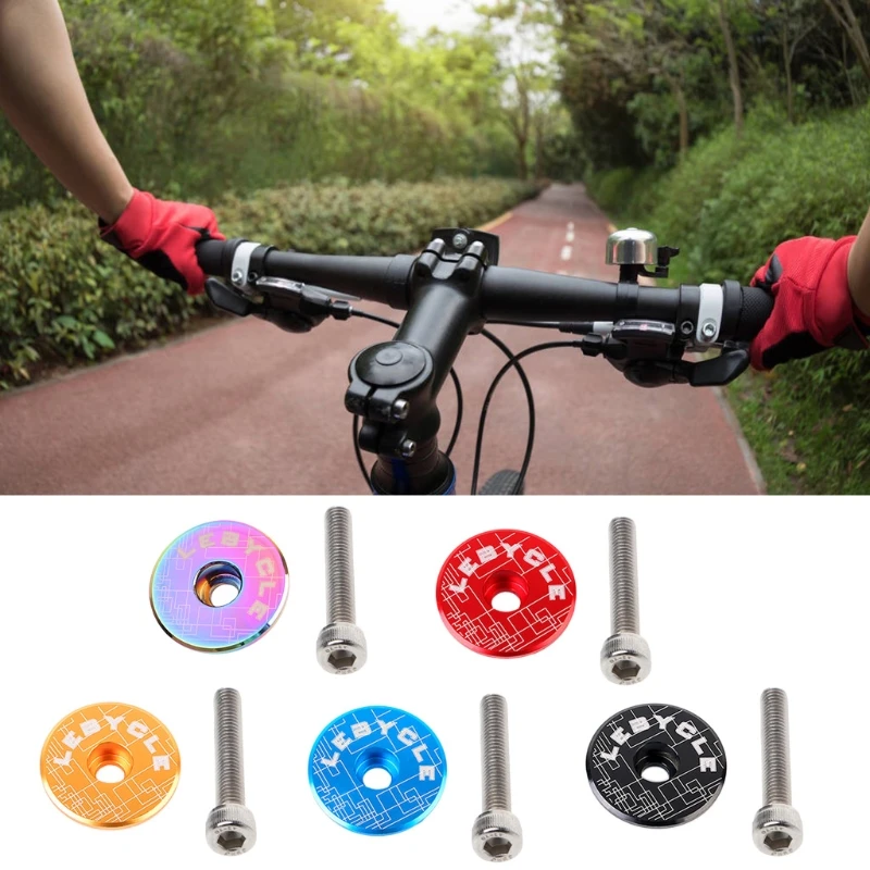 

Bicycle 28.6mm Headset Top Cap Titanium Bolt MTB Bike Headset Top Cap Fits 1-1/8" Rods and Fork Mountain Bike,Road Bike