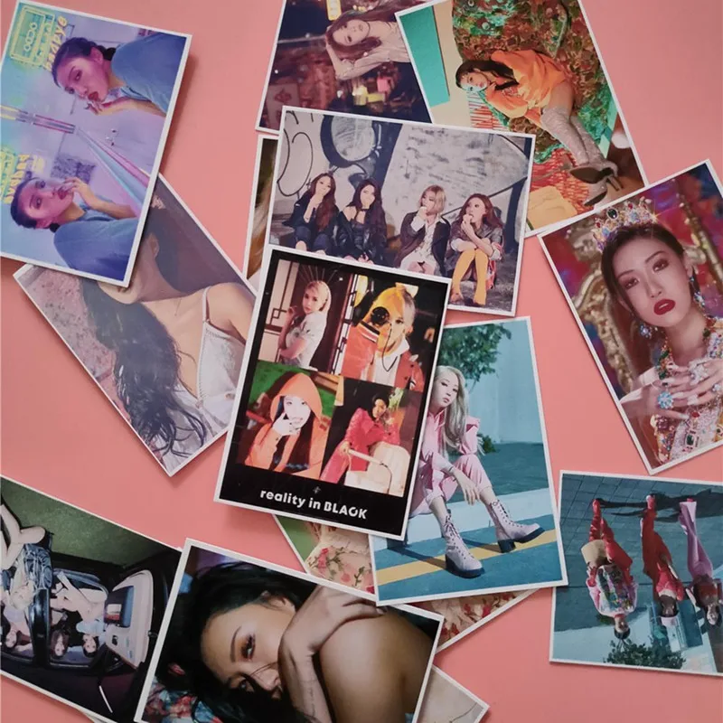 16 шт. KPOP MAMAMOO второй мини альбом реальность в черной самостоятельной бумаге ломо