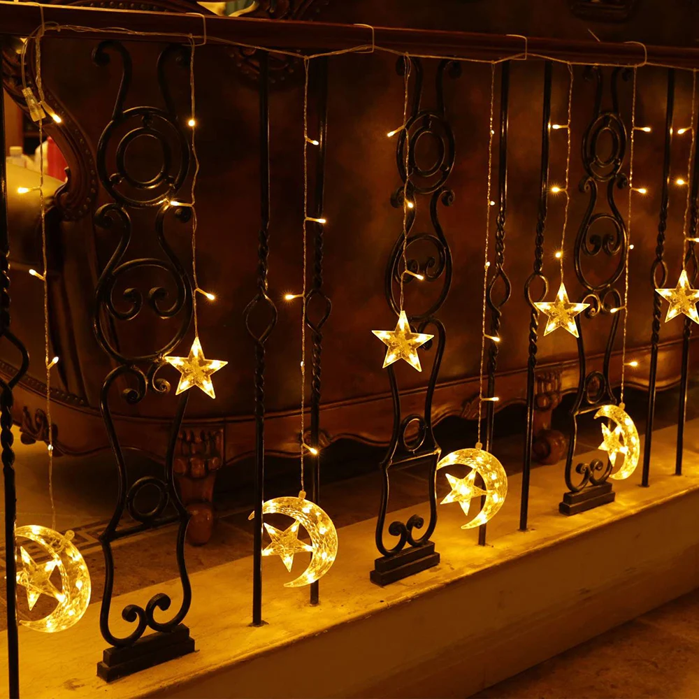 Гирлянда-занавес с пультом дистанционного управления 31 В | Лампы и освещение