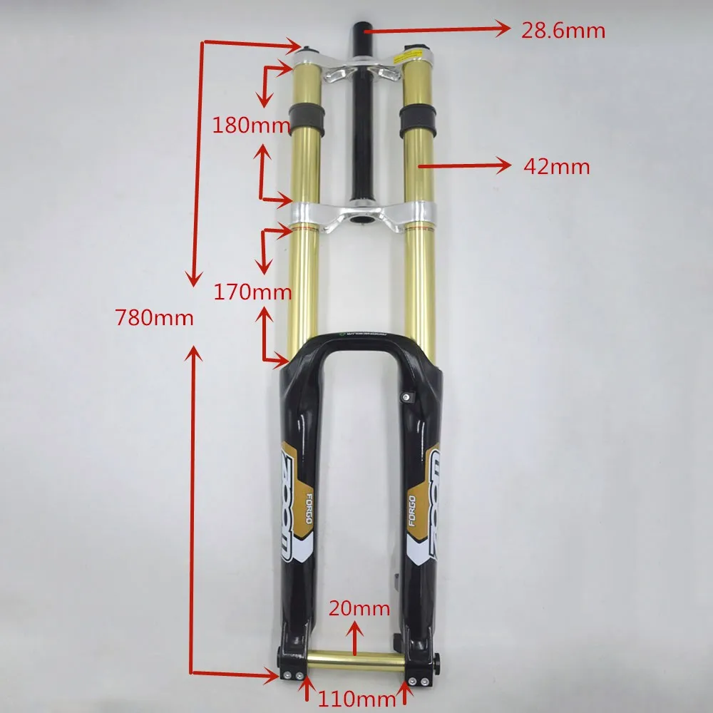 ZOOM Fork 680DH MTB горный велосипед подвеска амортизирующая Велосипедная вилка