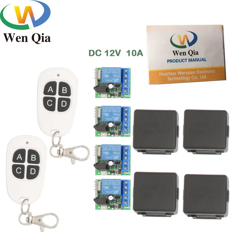 433 МГц Универсальный Радиочастотный пульт дистанционного управления 12 В