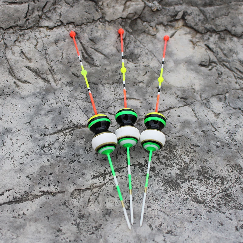 

HLJFISHING 3pcs/lot Fishing Floats Shrimp Floaters Ice Fishing Bobbers Fresh Water Balsa Light Wood Fishing Tackle Accessory