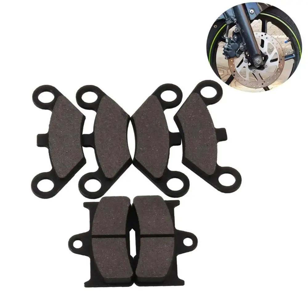 ATV передние 4 шт. + задние 2 полуметаллические неасбестовые тормозные колодки для CF