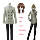 Комплект школьной униформы для косплея Persona 5 Goro Akechi P5, костюм, наряды в стиле аниме, карнавальный парик на Хэллоуин + парик