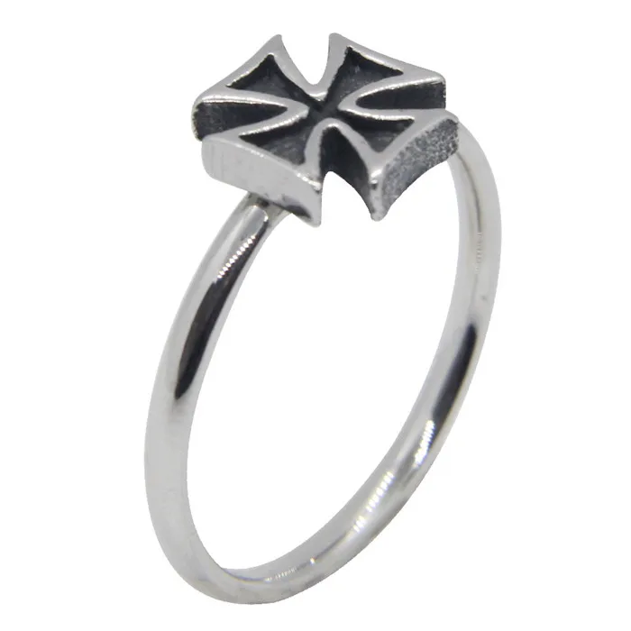 Новинка 2020 модное дизайнерское женское кольцо с мини крестом из нержавеющей