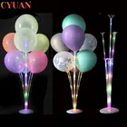 Воздушный шар со светодиодной подсветильник кой стойки для шаров, 12 комплекта