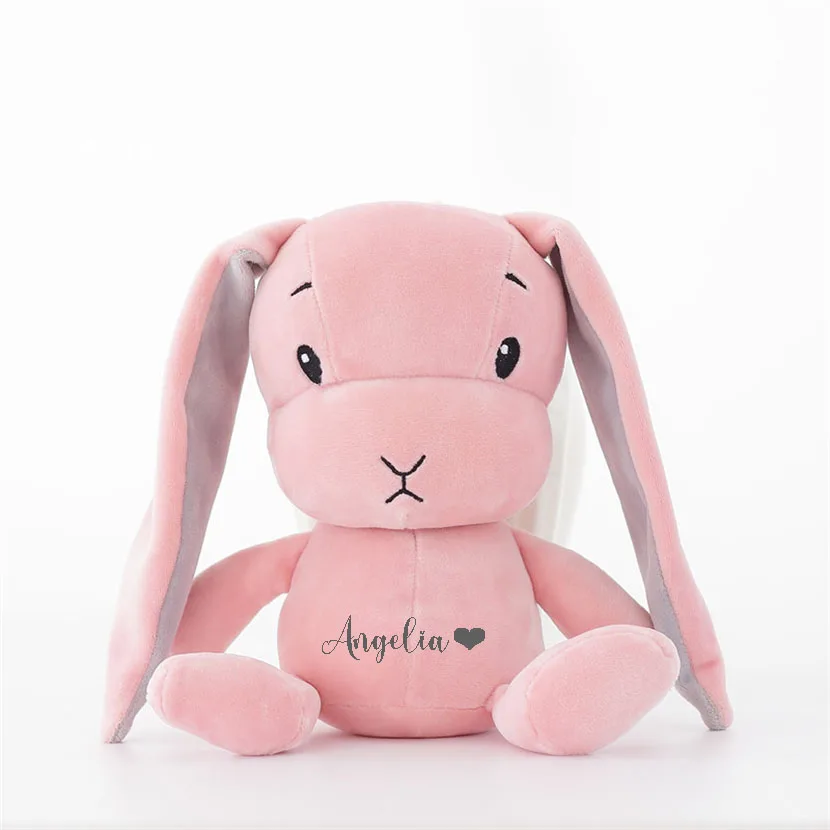 Персонализированный милый кролик, 30 см, 70 см, детская игрушка, зайчик для сна, мягкая плюшевая игрушка, модель F53