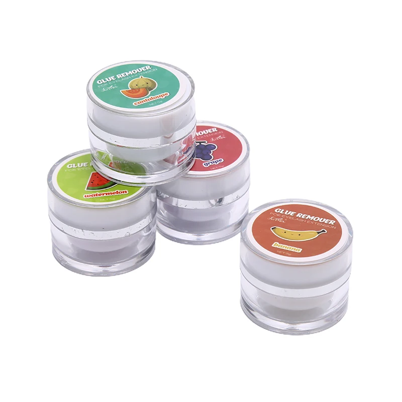

5g Fast Cleaning Fruit Flavour False Eyelash Glue Eyelash Extension Glue Remover Grafting Adhesive Gel Removing Cream TSLM1