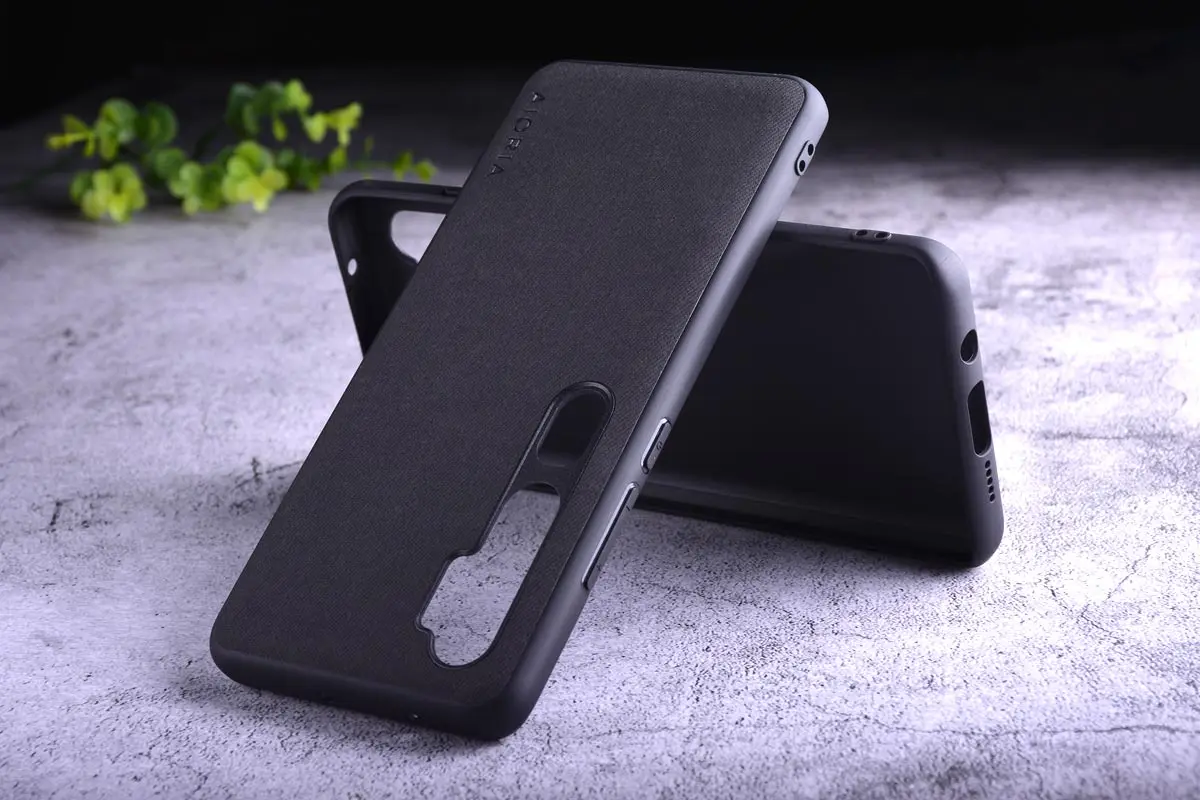 Текстильный чехол для Xiaomi mi note 10 pro, Жесткий ПК+ Мягкий ТПУ+ текстильный кожаный чехол, чехлы для mi note 10 pro