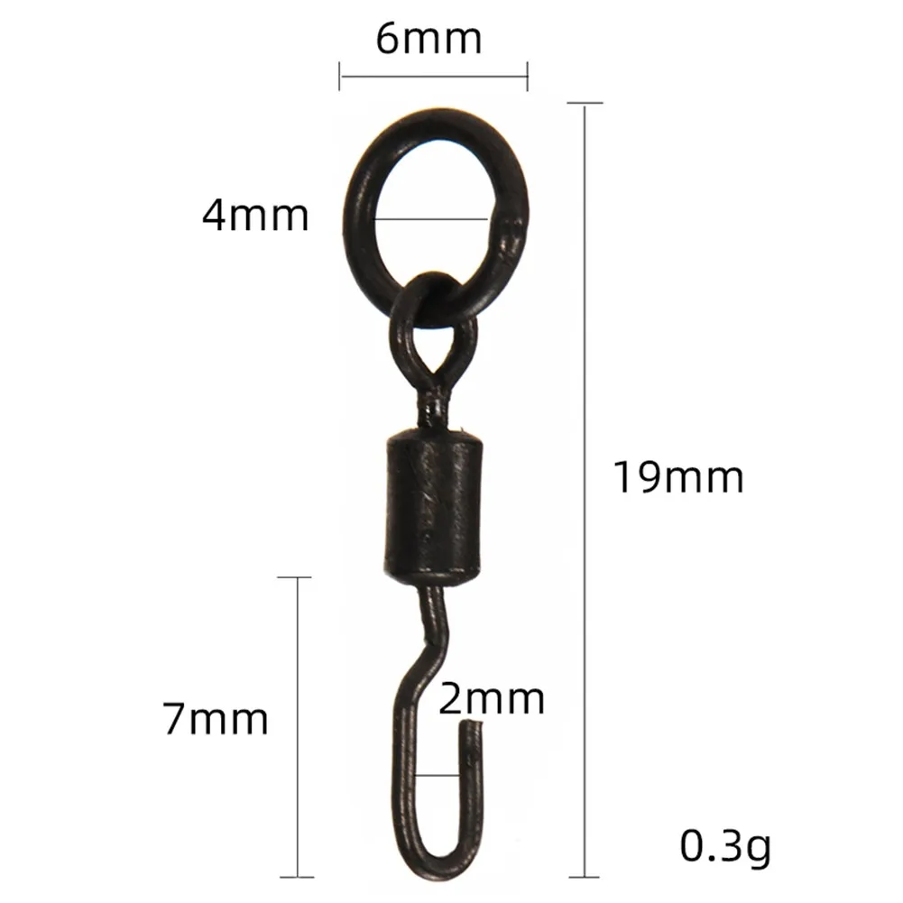 

10/20pcs/Bag Spinner Swivels Alloy Copper Ronnie Rigs Carp Fishing Quick Change Swivel Anti-glare Terminal Tackle Pesca Tools