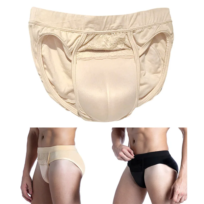 

Мужские трусы-трансформеры, хлопковые брифы с защитой от искусственного промежности, мужские трусы, сексуальное нижнее белье для коррекции...