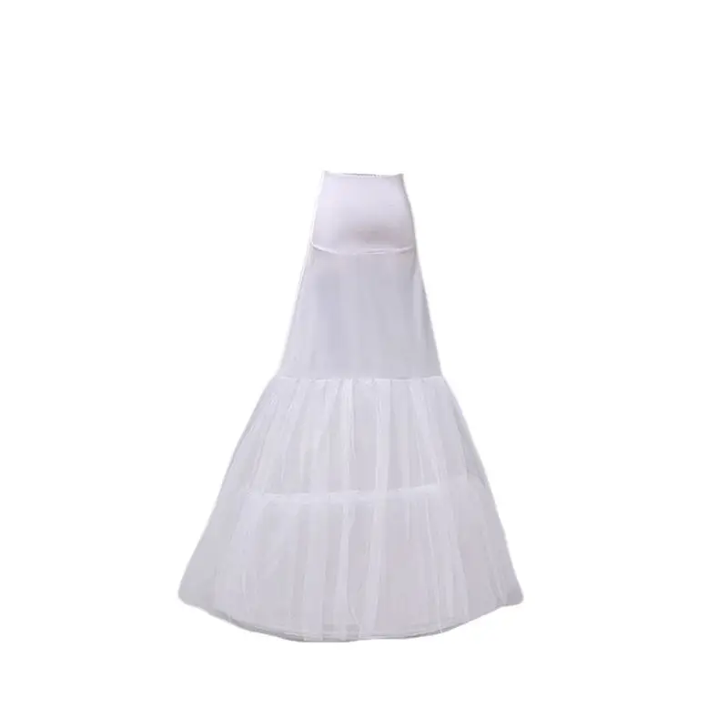 

Fashion Little Fishtail Lady Waist Bag Hip Bride Wedding Dress Petticoat Long White Slip Underskirt