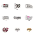 20 шт., милые Подвески из сплава с надписью I Love You