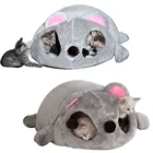 Водонепроницаемый домик для кошек в форме мыши, кровать для маленьких кошек, собак, пещера, съемный поцелуй, нижний домик для кошки, мышь, товары для кошек