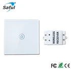 Saful беспроводной переключатель 110-240 В 1 банда 1 переключатель умный водонепроницаемый настенный пульт дистанционного управления Сенсорный переключатель