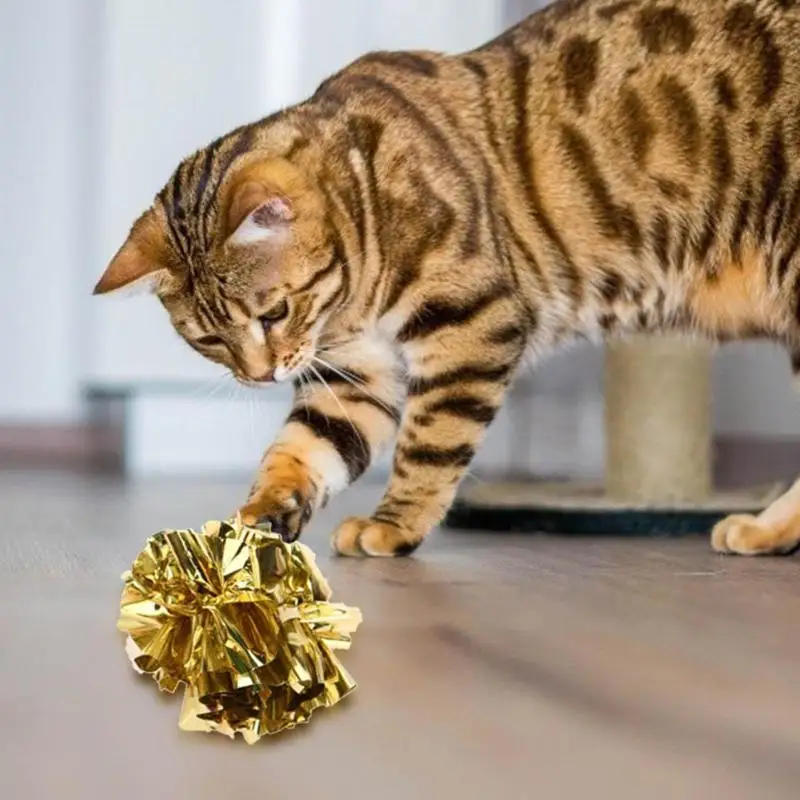 1 шт. красочное кольцо бумажная звуковая игрушка Блестящий мячик многоцветный