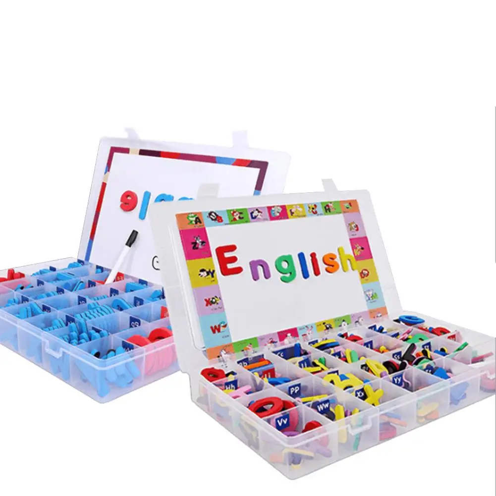 Английские буквы магнитные наклейки детская игрушка для раннего развития Eva