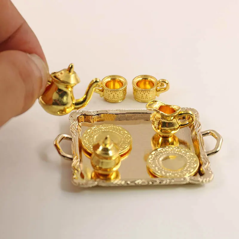 1: 12 миниатюрная мебель для кукольного дома столовая посуда игрушки 8 шт.