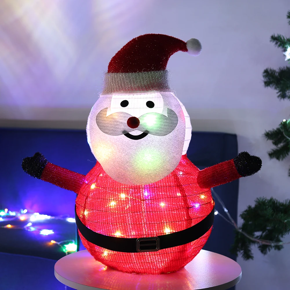

Merry Christmas Xmas Party Decorative Light IP65 Waterproof Lluminated Folding Decoration Foldable Reusable Indoor Outdoor Decor