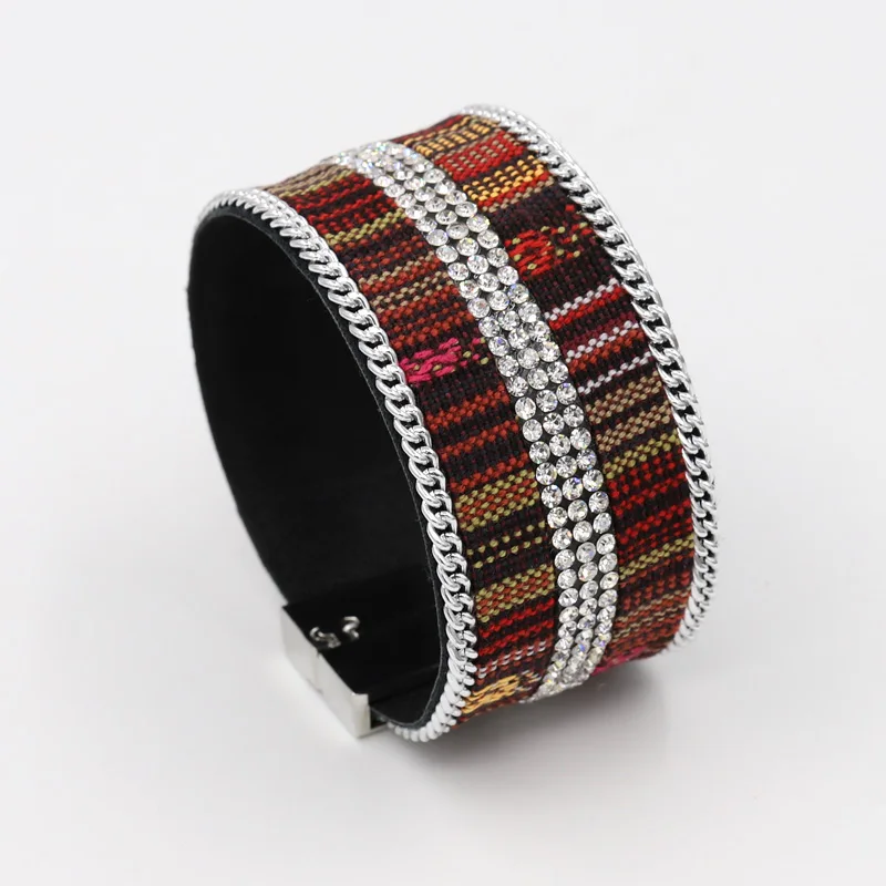 Ювелирные браслеты VONNOR Женский яркий браслет в полоску женский браслет|Гибкие