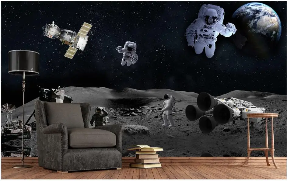 3d настенные фрески обои Космическая Звезда научная фантастика тема космос