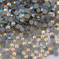 ss6 ss30 jonquil ab hot fix rhinestones glass strass iron on stones crystals for clothes wedding dresses nail art decoration