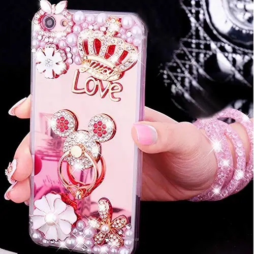 For Samsung Note 10 Plus Handmade Jewelled Mirror Case Galaxy Pro Diamond Capa |