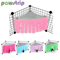 small pet hammock with curtain hiding tent cage hamster shelter cottage for guinea pig ferrets chinchillas small animal supplies