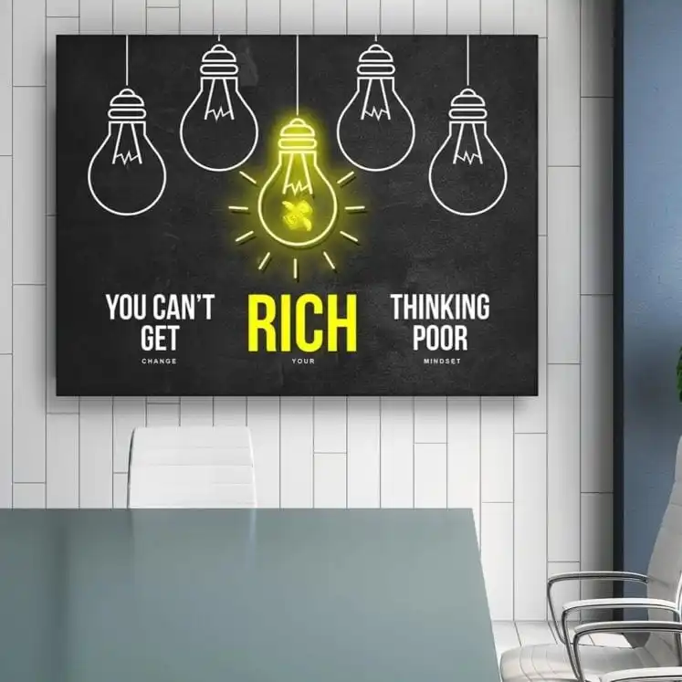 Домашнее украшение богатый холст лампа мультяшная живопись настенный плакат