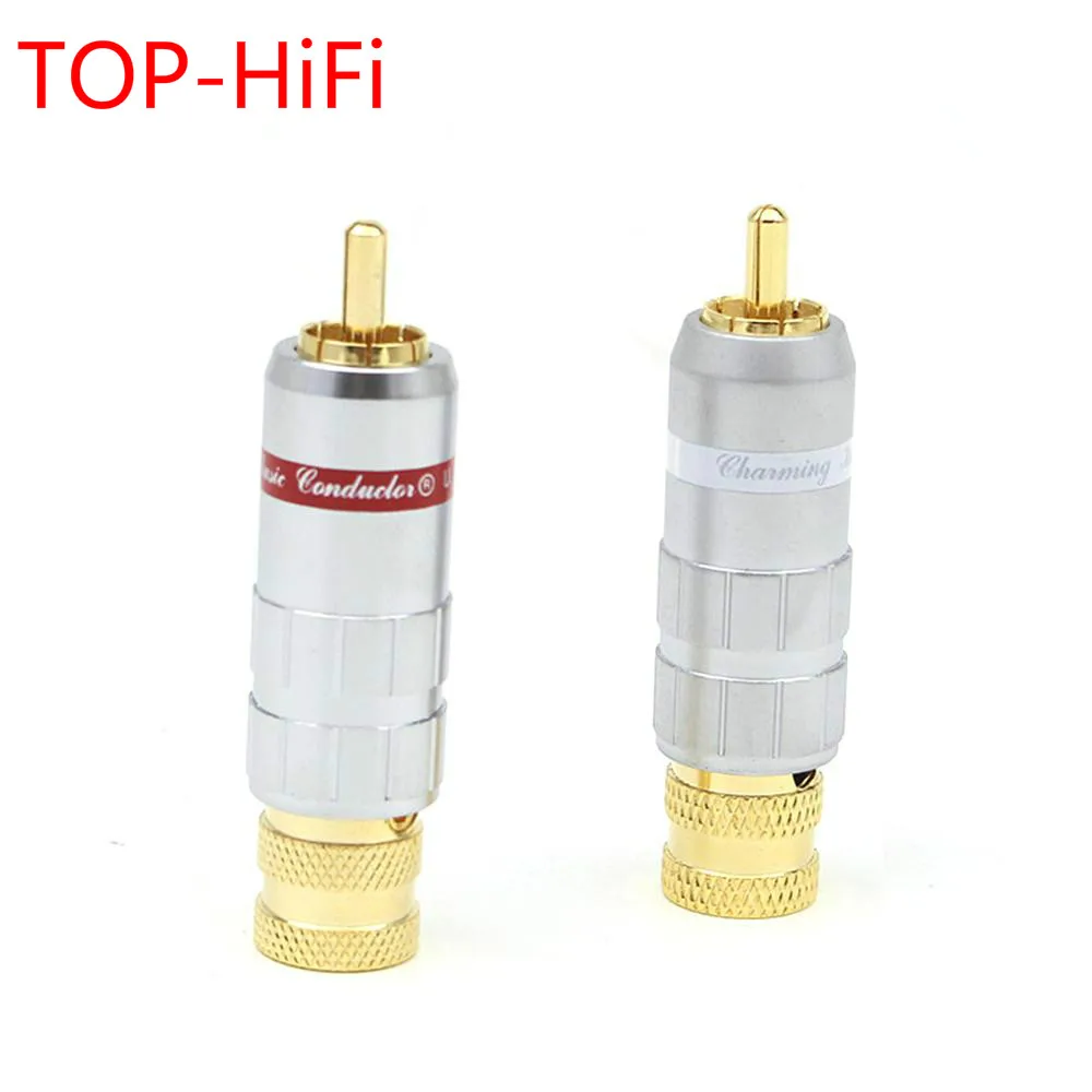Топ Hi Fi 4 шт. Permance CMC 8236 WU позолоченный аудиокабель RCA штекер Соединительный