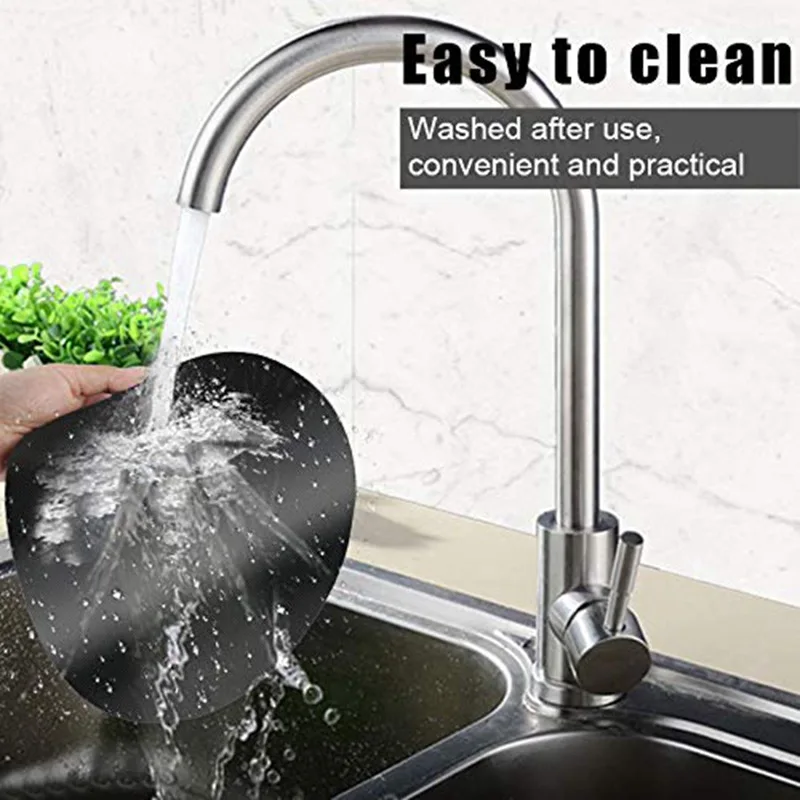 5 шт. круглый многократного использования тефлоновый антипригарный коврик