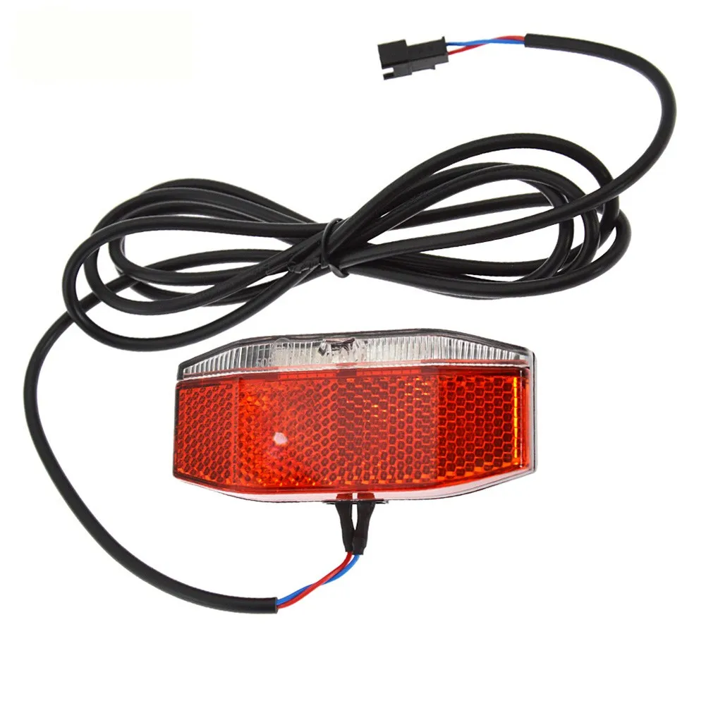 

WUXING 6-48V Electric Bicycle Ebike LED Rear Light TailLight Lamp Water Proof 180 Degree Big Beam Angle Rear Light For E-bike