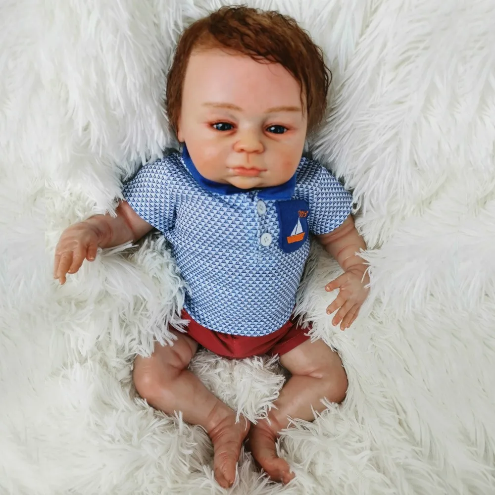 18 дюймов Reborn Baby Dolls силиконовая кукла для новорожденных Реалистичная малышей| |