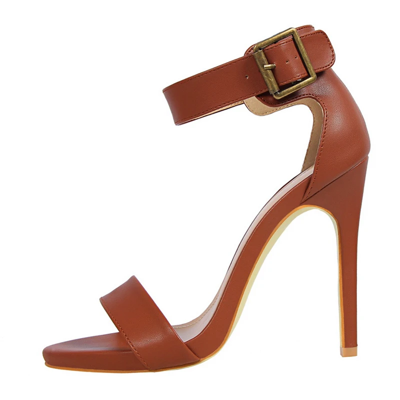 

2018 Summer Fashion Woman Thin Heels Sandals Narrow Band Cover Heel Sexy Nightclub Hollow Wedding Sandals DS-A0207